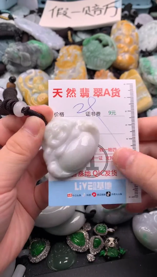 翡翠未镶嵌吊坠(不含链)1