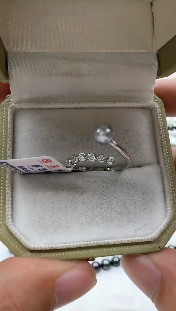 【闪购商品】海水珍珠戒指未镶嵌非基地发货不带证书