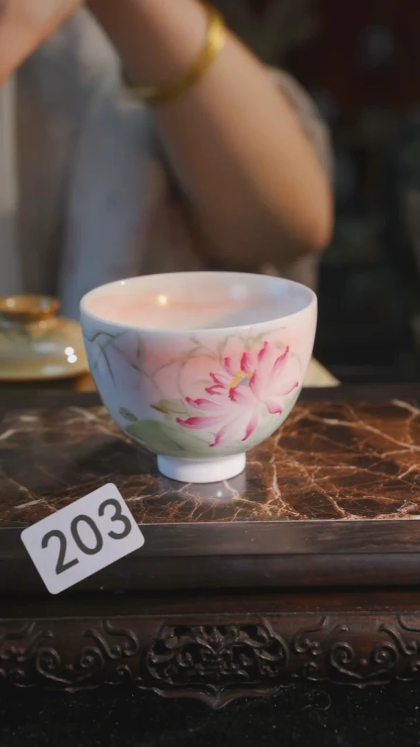 杯子等烟雨陶瓷手作主人杯203