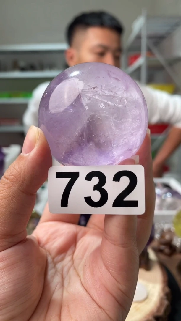 未镶嵌水晶大型摆件（非配饰）紫水晶球732