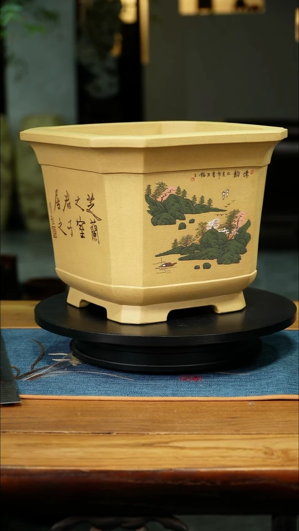 紫砂花盆淇**主微瑕啦阿里啦阿里阿里
