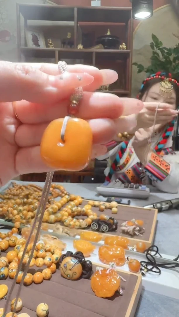 蜜蜡颈饰未镶嵌894天然蜜蜡珠宝奇石全都保真