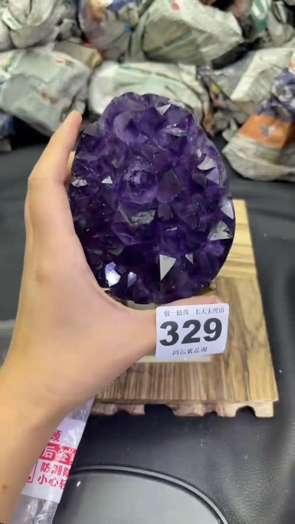 未镶嵌大型摆件（非配饰）紫晶329号龙蛋