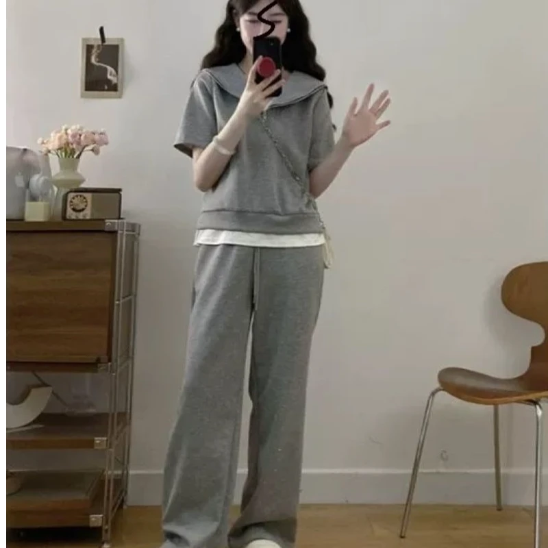 【玲胖胖 梦的告白】宽松时尚百搭显瘦大码套装LPP61626