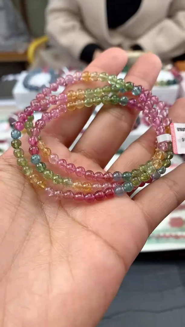 【闪购商品】碧玺手串未镶嵌多样性发一条