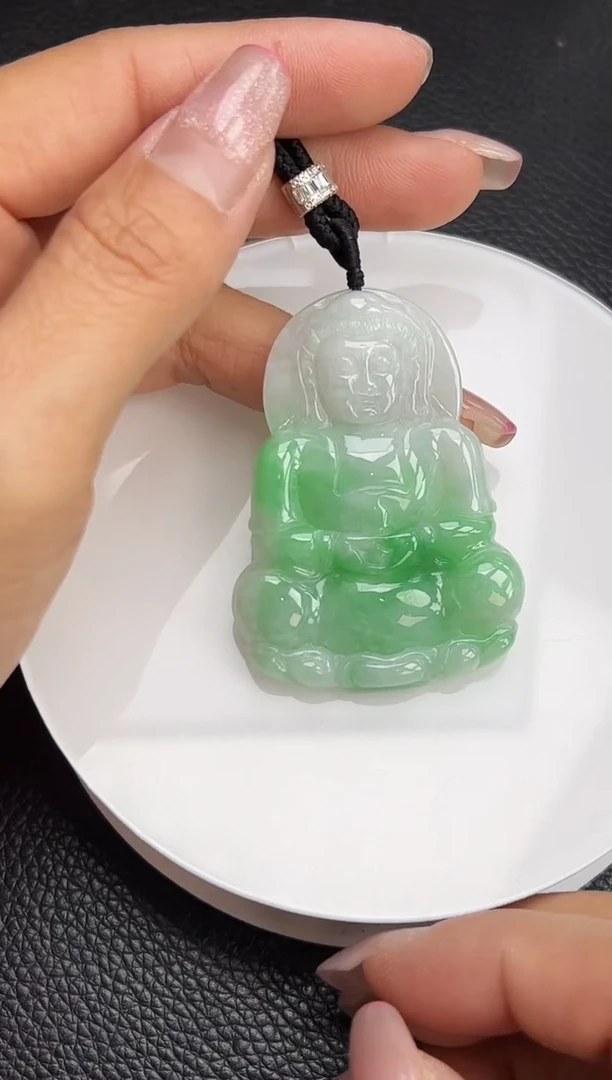 【闪购商品】翡翠颈饰未镶嵌YM1090-1 观音