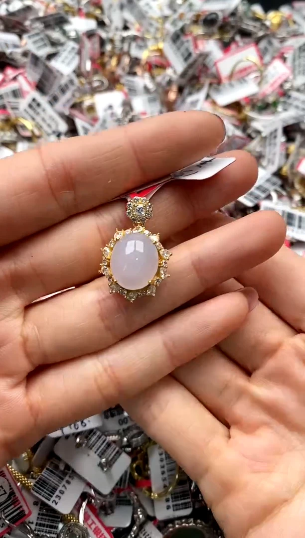 【闪购商品】翡翠戒指银S925镶嵌22222222     5