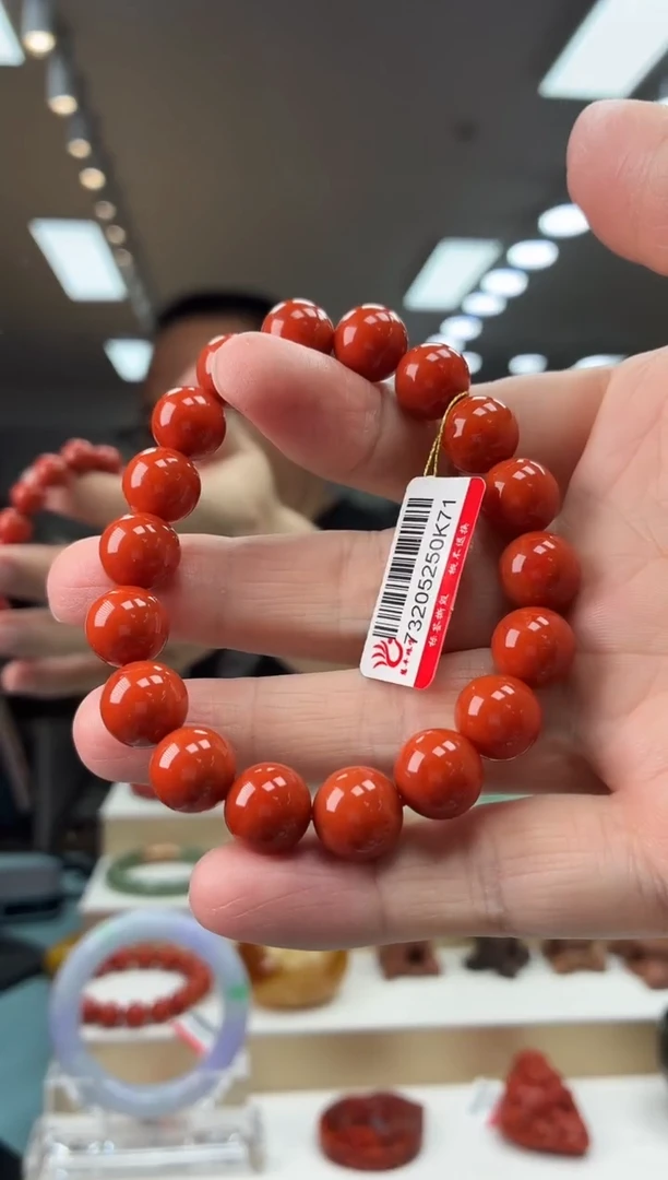 未镶嵌手串南红玛瑙手串11+