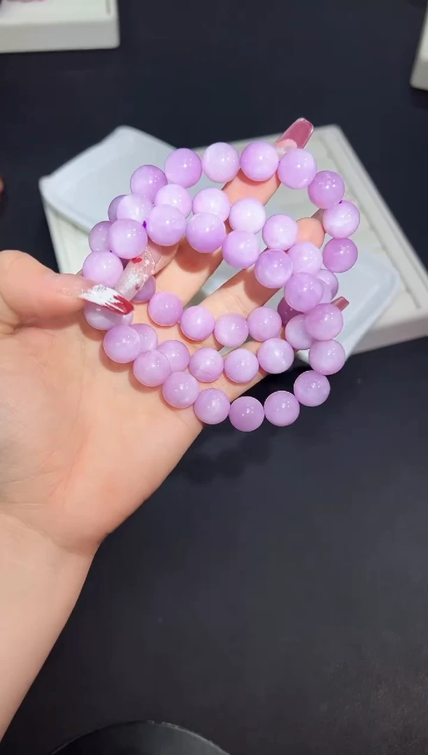 【闪购商品】锂辉石手串未镶嵌6b多样性发其一/1条12mm默认微瑕