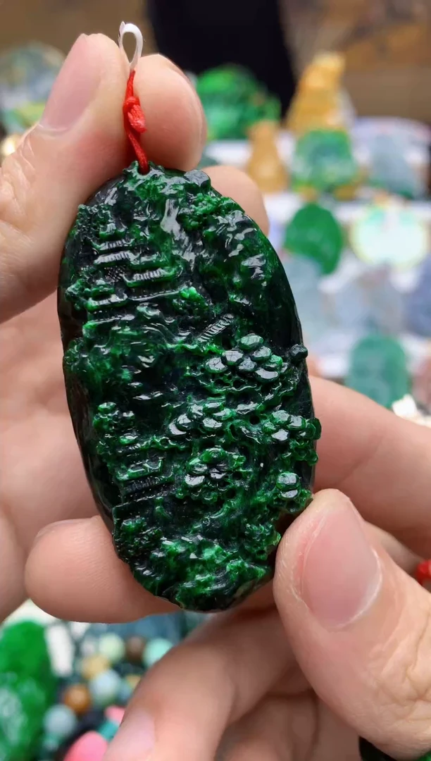 颈饰未镶嵌翡翠天然A货翡翠
