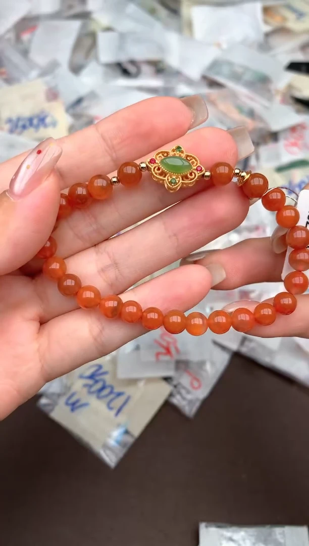 未镶嵌南红玛瑙挂件一