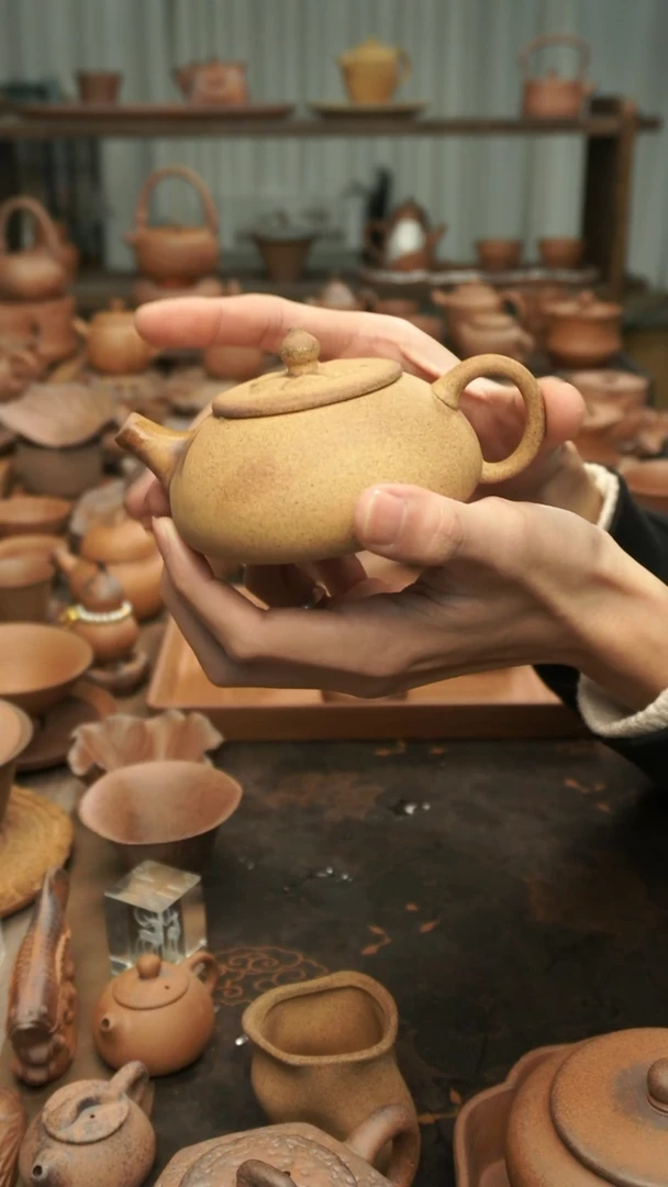 老岩泥原矿老岩泥  石瓢壶175ml