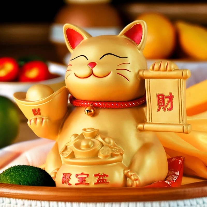 招财猫家居装饰摆件 店铺收银台开业礼品办公室客厅装饰品
