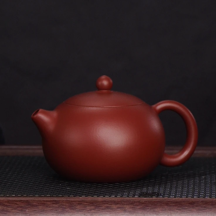 原矿手工朱泥西施大红袍紫砂壶