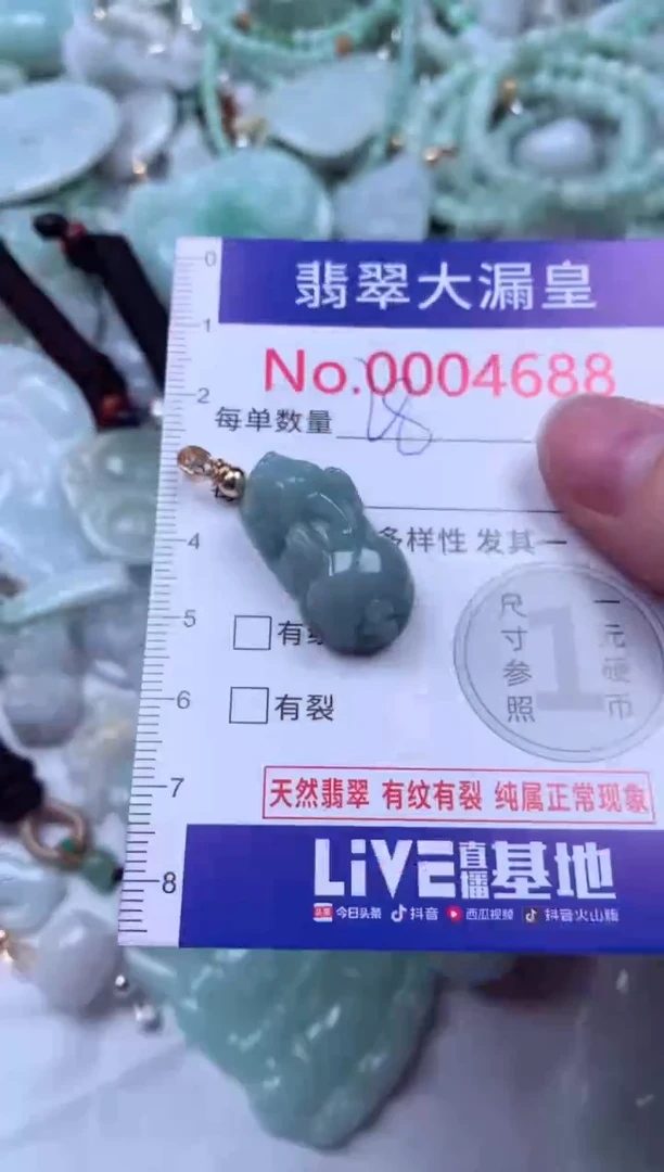 吊坠(不含链)未镶嵌翡翠4688