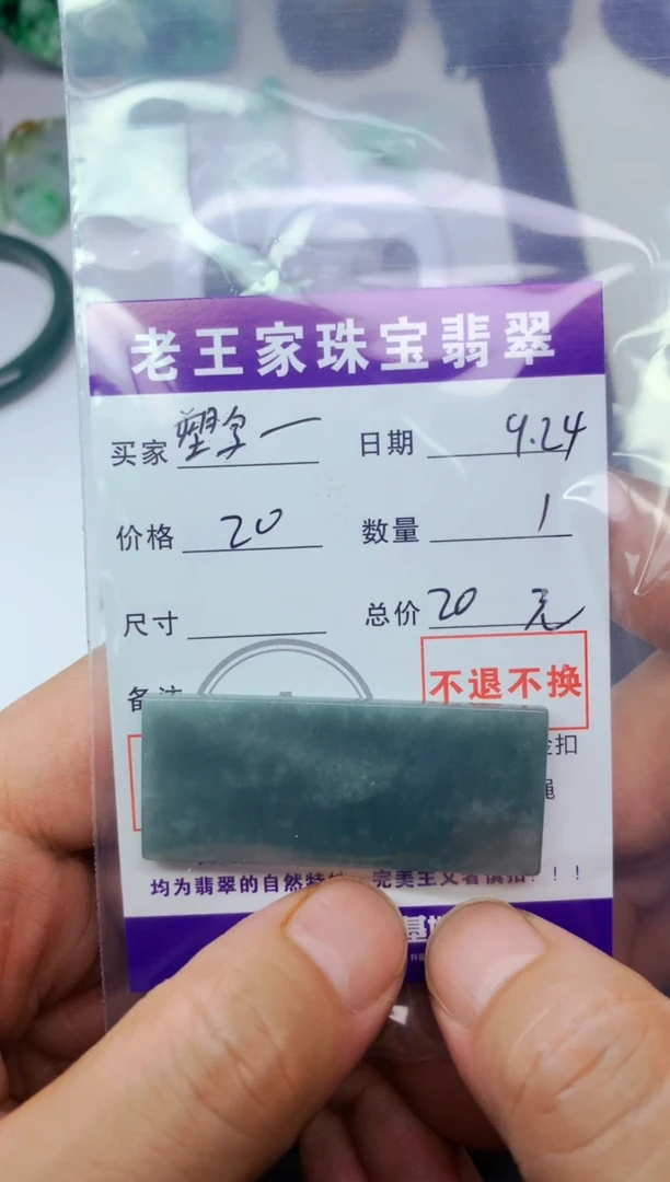 颈饰未镶嵌翡翠塑****件料子