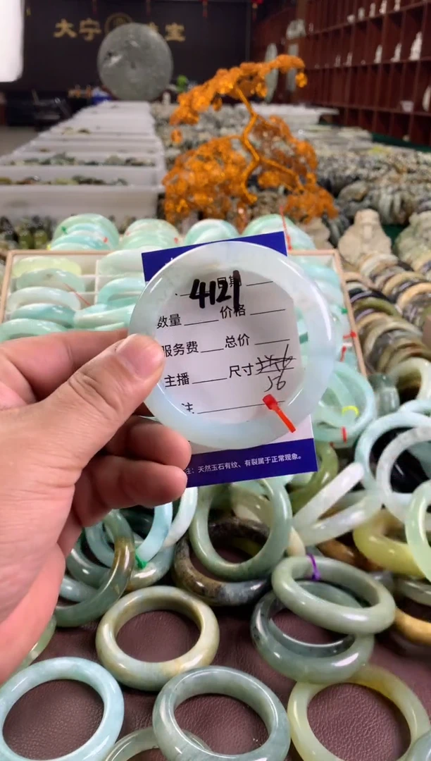 蛇纹石玉未镶嵌手镯4121