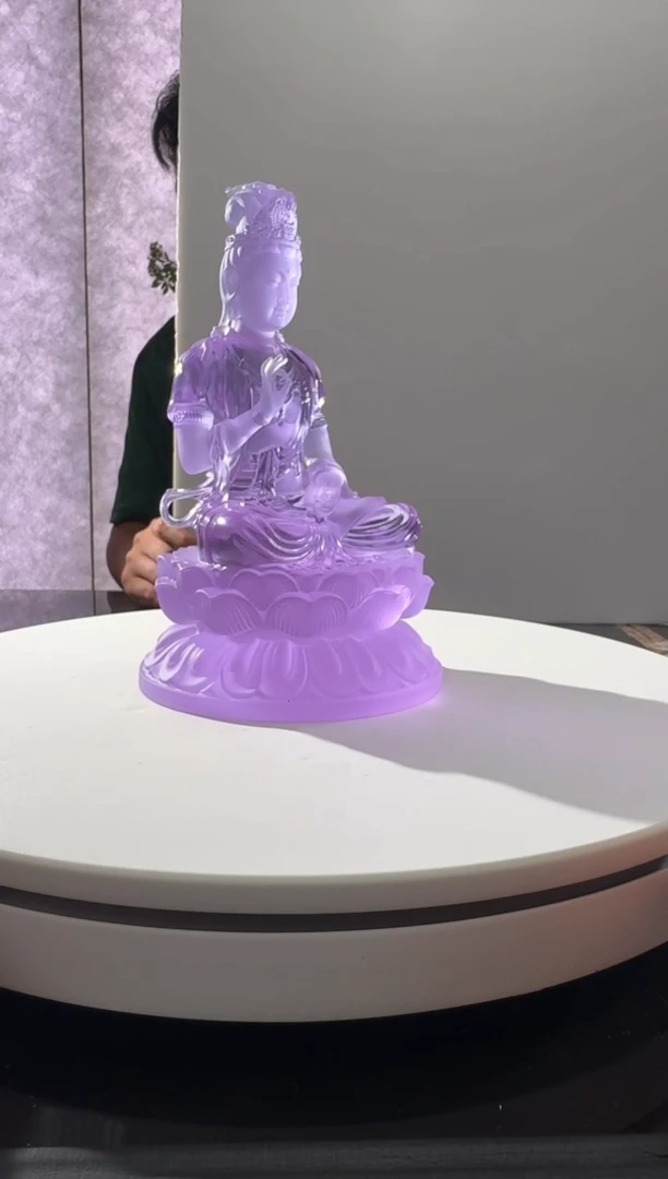 摆件紫罗兰圣观音摆件