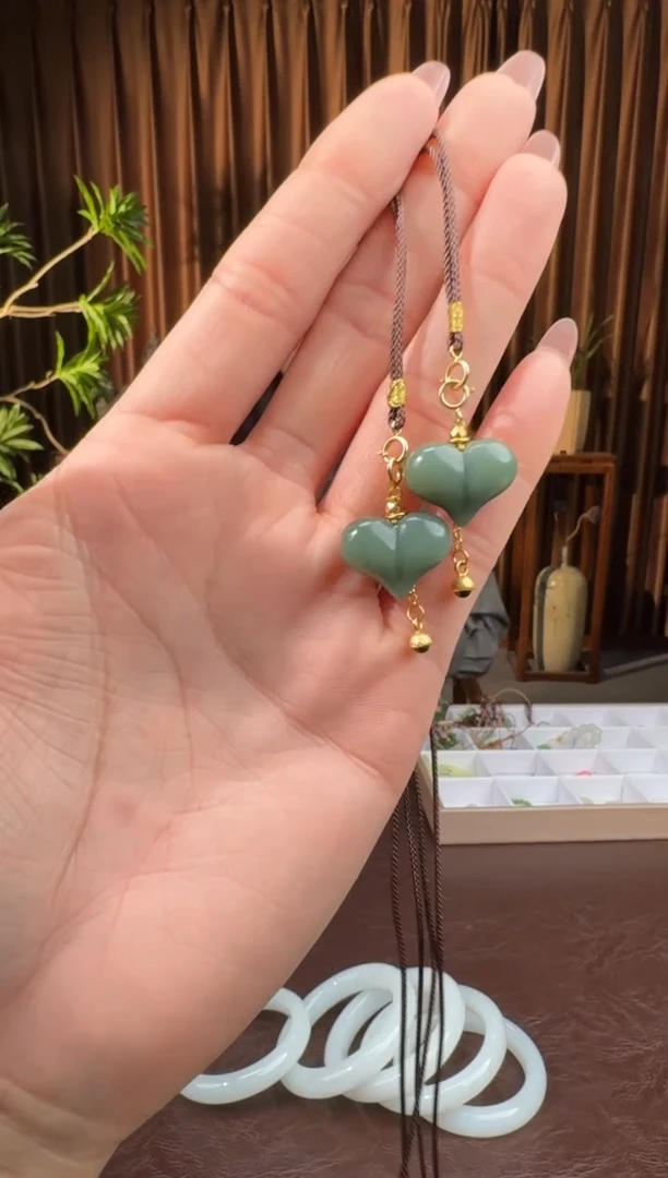 颈饰银S925镶嵌和田玉34小仙女12.3多样性拍一发一