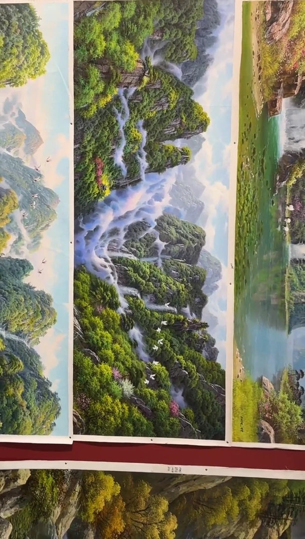 油画【94号】约2.2米丨朝鲜原创纯手绘孤品油画丨顺丰包邮