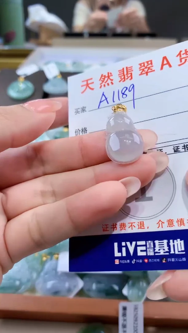 颈饰未镶嵌翡翠天然翡翠A货挂件