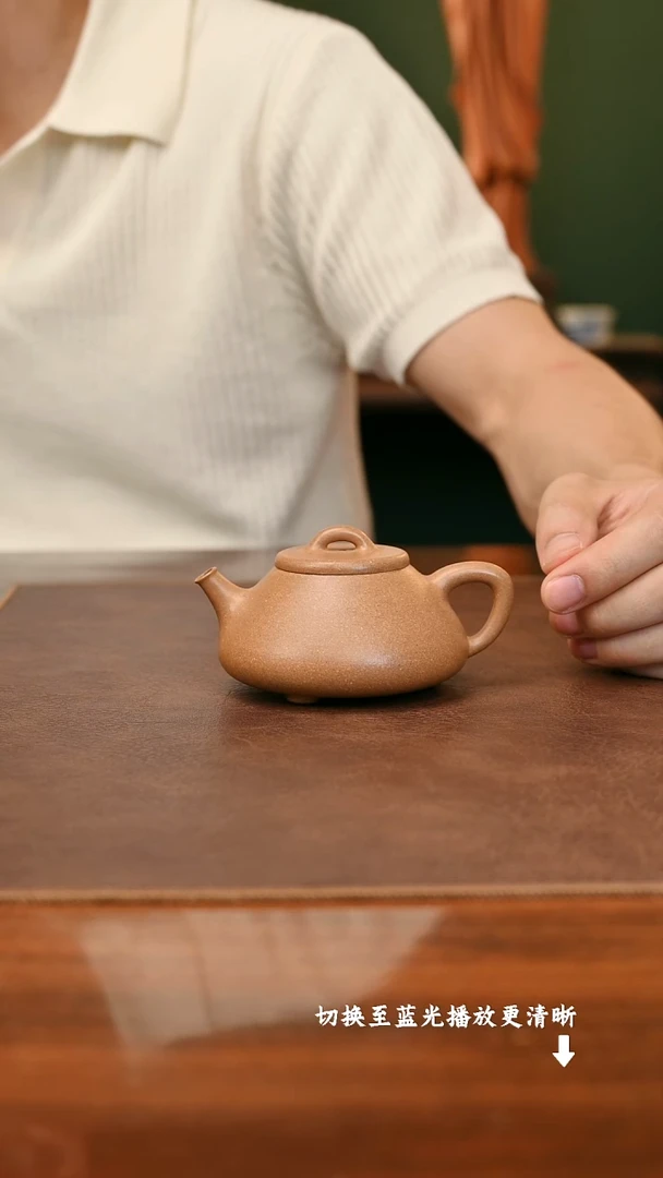 茶壶紫砂把***淡郑志涛心舟石瓢 头段180cc