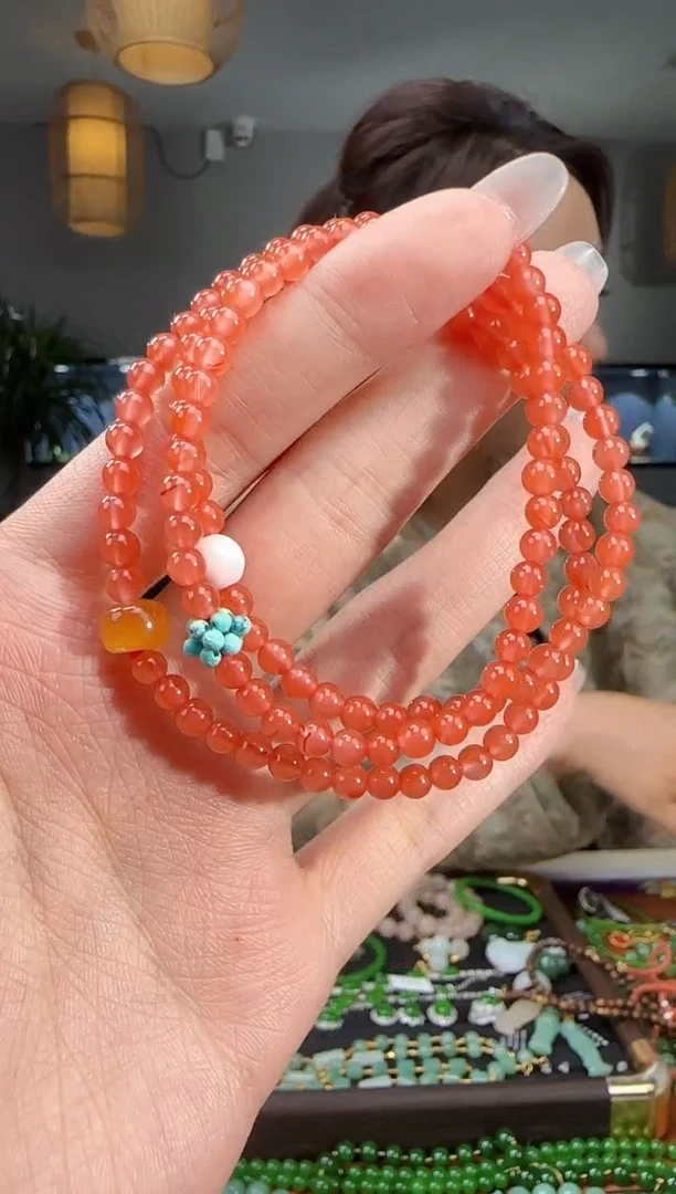 未镶嵌手链南红玛瑙1