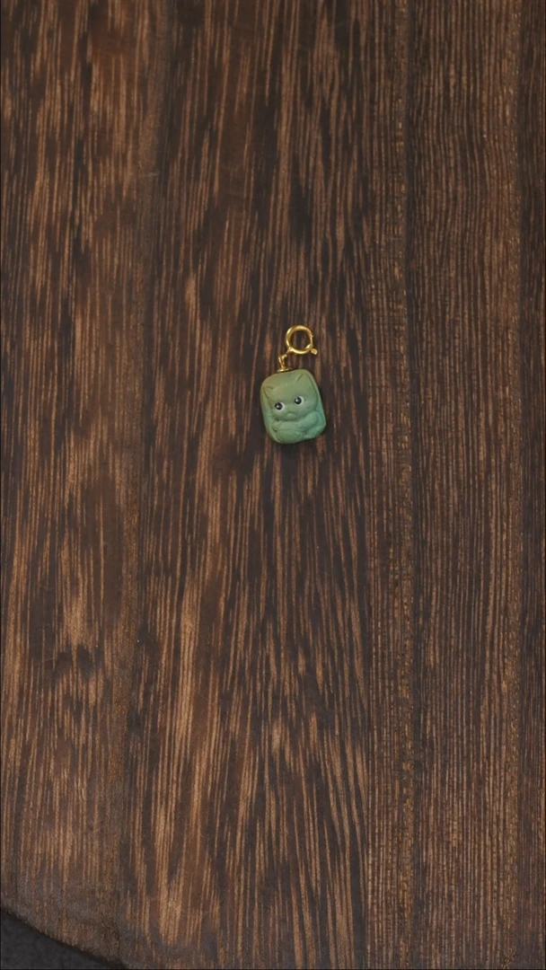 【闪购商品】绿松石挂饰18K金镶嵌1