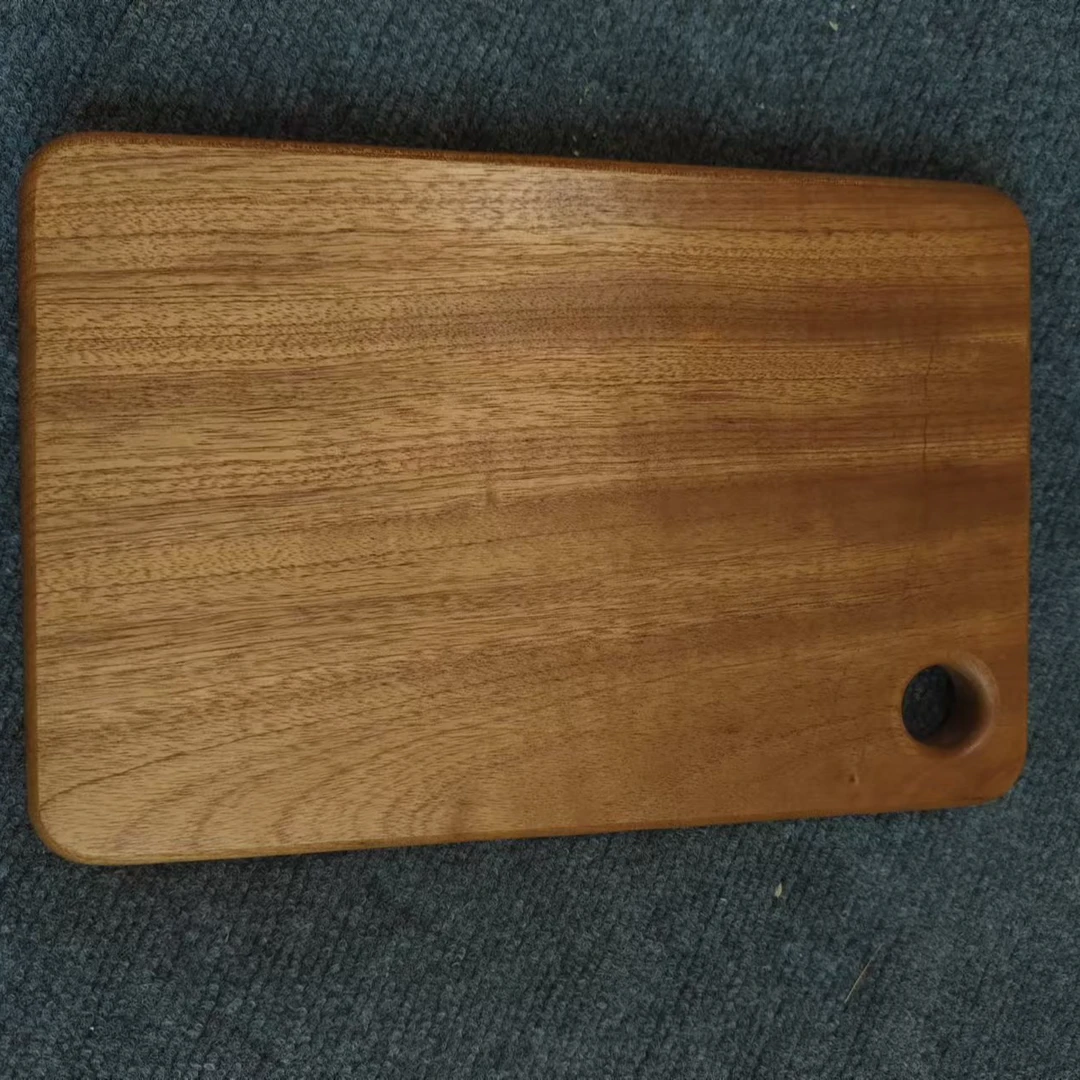 乌檀木木抗菌防霉整木水果板大号切菜板双面小菜板30*20cm