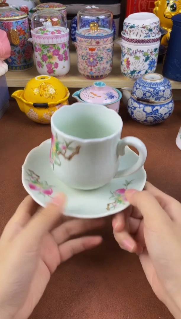 陶瓷茶具摆件旅行套组