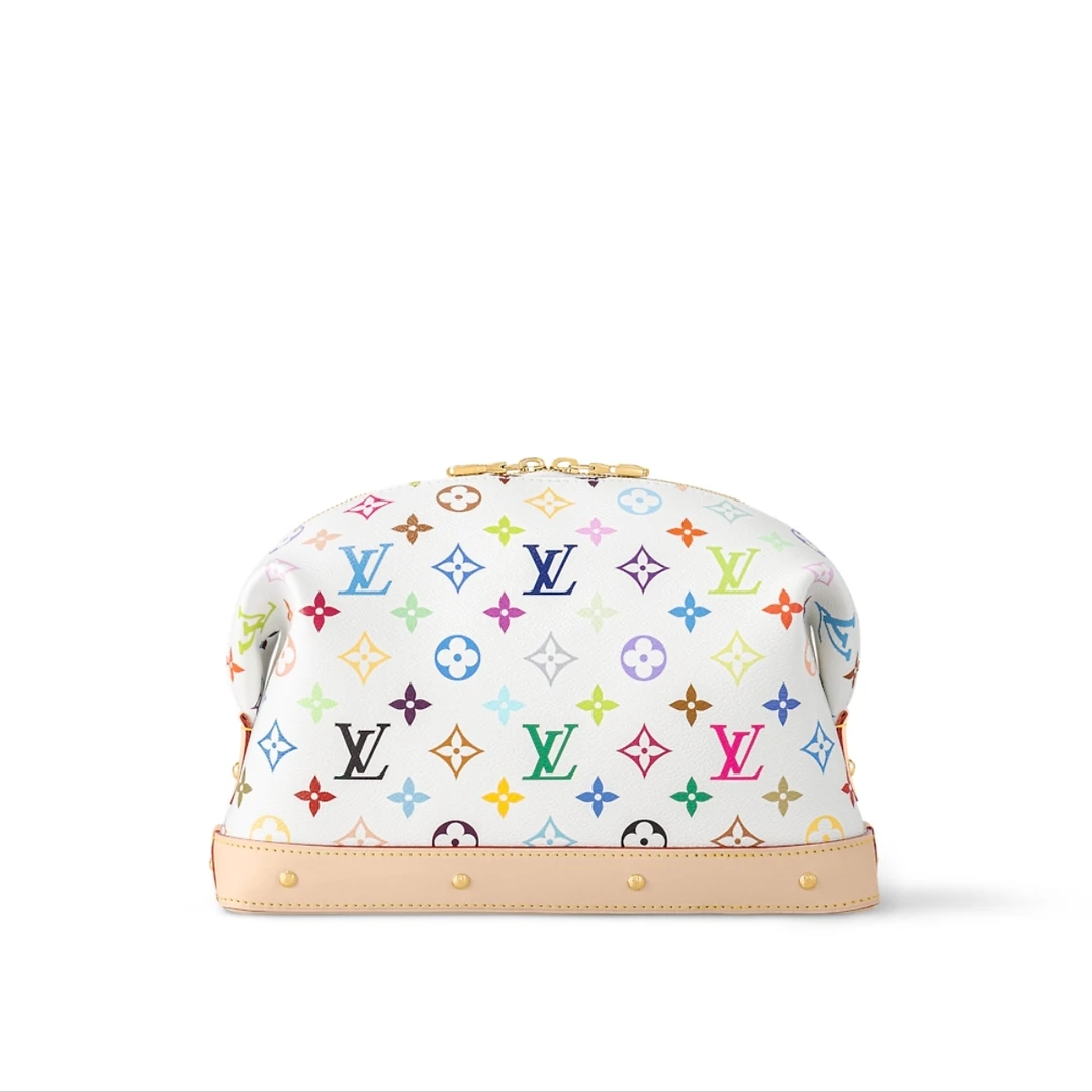 未使用 LouisVuitton/路易威登 小花柳 洗漱包 村上隆 大号