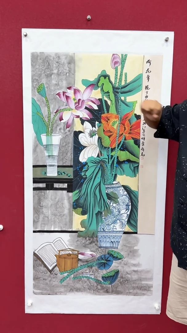 国画国画绘画山水花鸟
