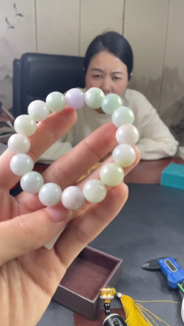 未镶嵌定制翡翠珠串 拍一发一
