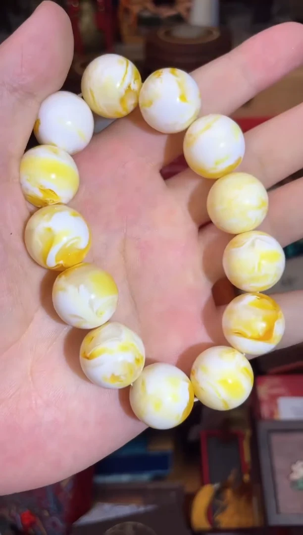 未镶嵌琥珀手串---------------大白蜜