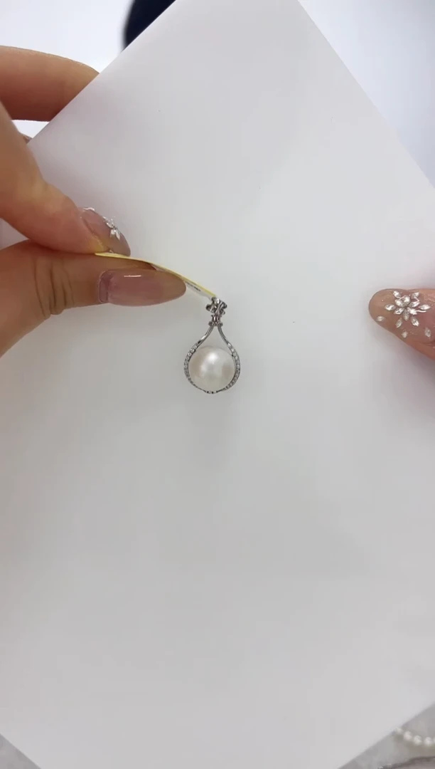 【闪购商品】海水珍珠DA银S925镶嵌吊坠 v3311