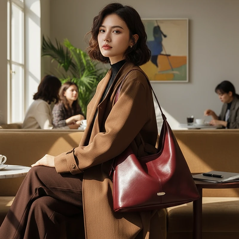 2025新品托特包休闲单肩单根韩版百搭单肩斜挎包单肩包高级感小众