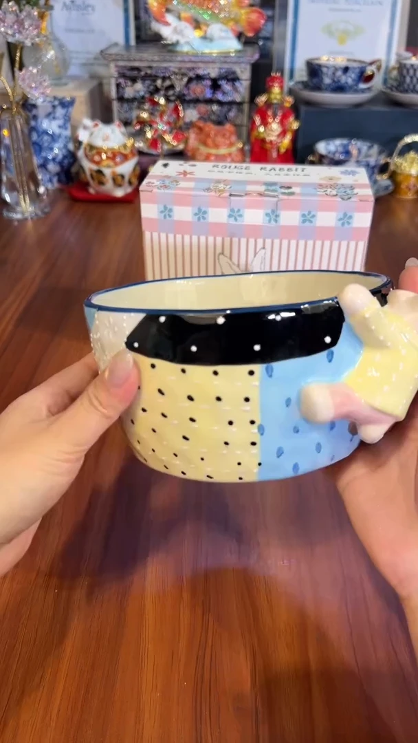 29蓝补丁面碗