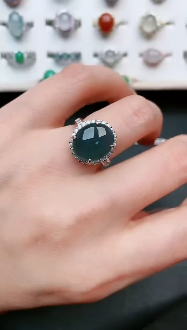 【闪购商品】翡翠戒指银S925镶嵌.....