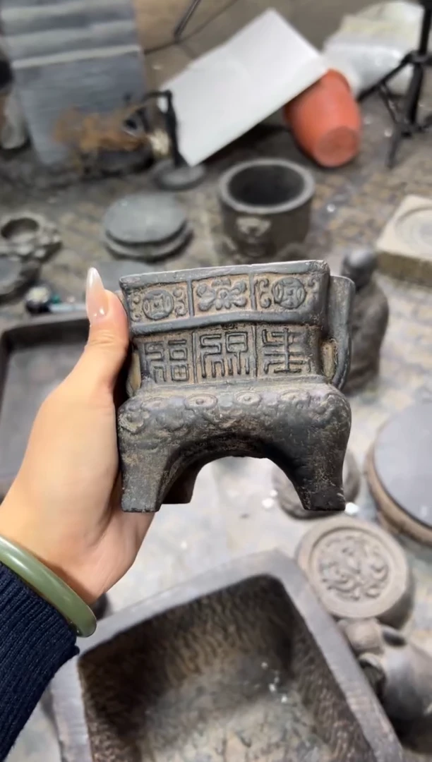 陶土【火山泥】香炉