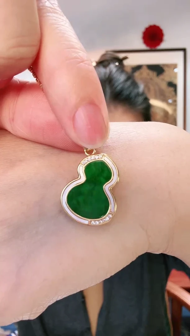 【闪购商品】翡翠吊坠(不含链)银S925镶嵌吊坠