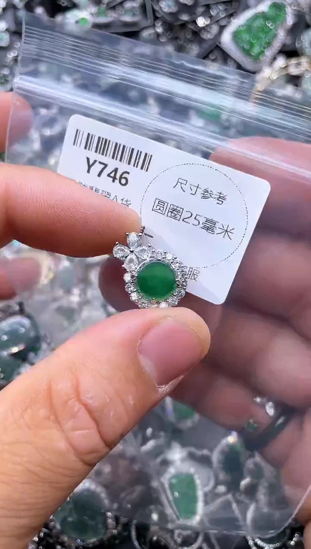 【闪购商品】翡翠颈饰未镶嵌Y746吊坠