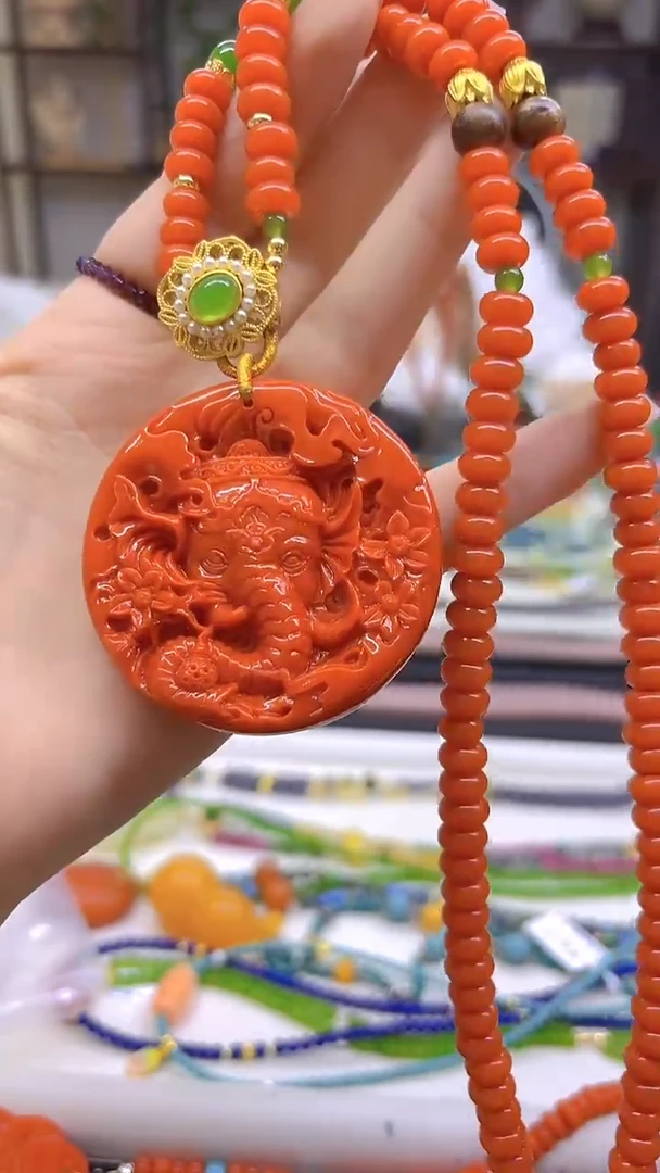 南红玛瑙未镶嵌毛衣链DIY款M769