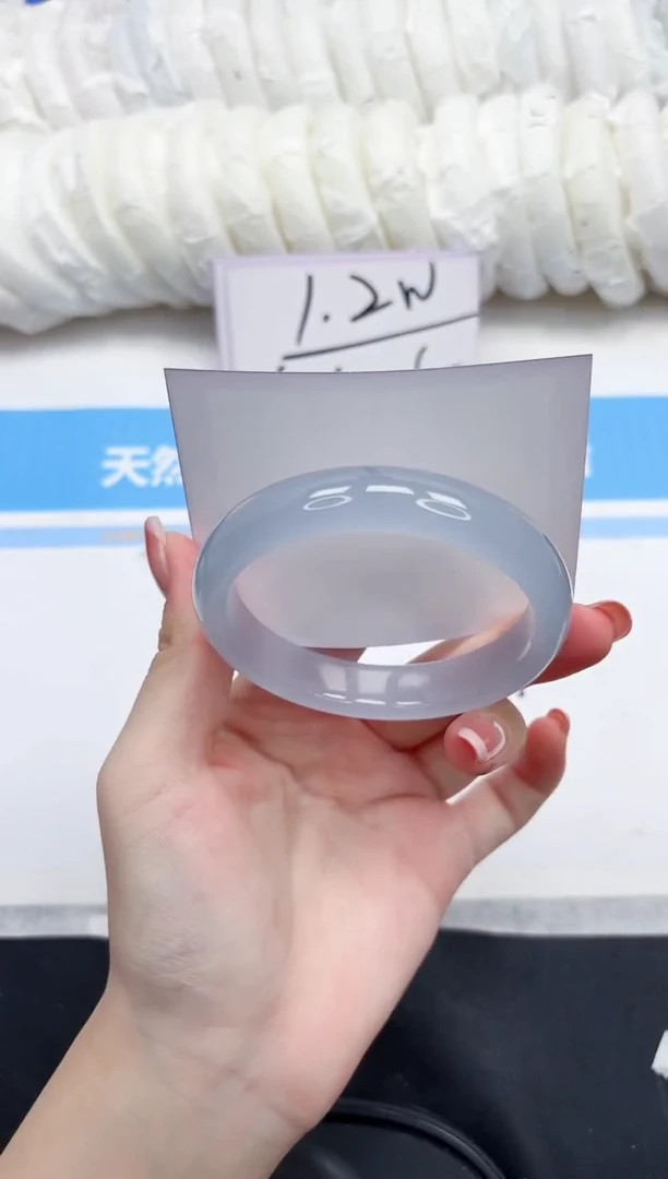 未镶嵌手镯石英质玉38-60-送女友