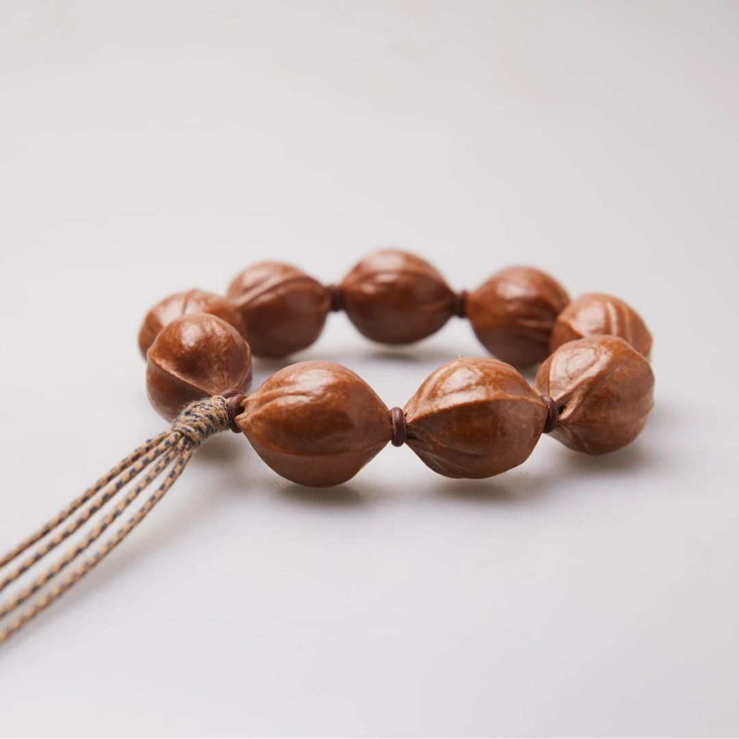 MACH 漫核初品铁核 20.5mm三花鲨鱼背短圆梅林铁核橄榄核原皮素串