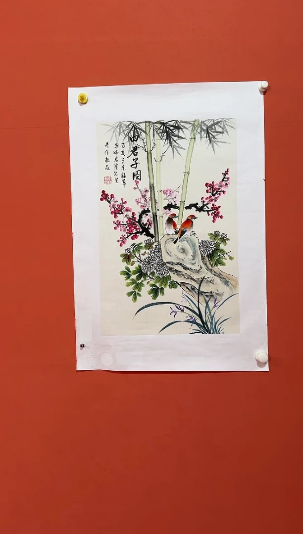 国画李福军老师花鸟国画作品
