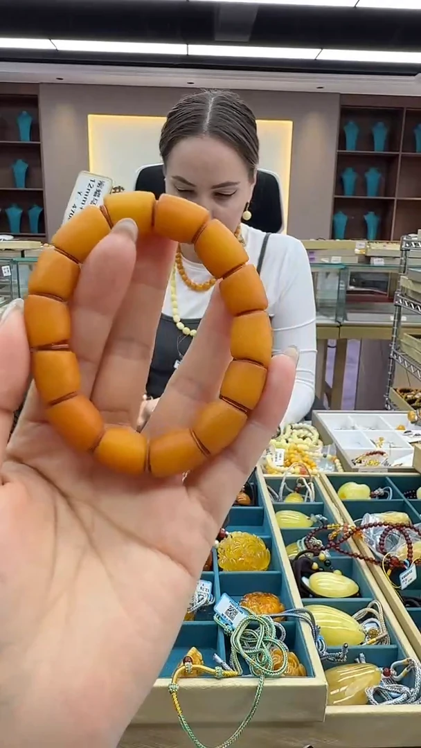 手链琥珀未镶嵌234秒拍号 假一罚三