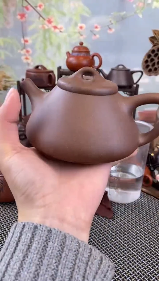 茶壶紫砂中槽清子冶石瓢300