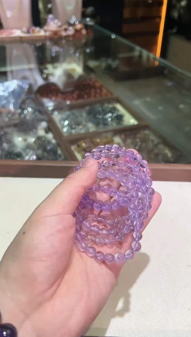 水晶手链未镶嵌7.6mm+玻利维亚天空之境（多样性发一）