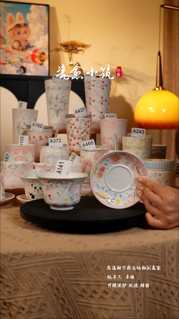 景德镇釉下彩立体釉创意瓷