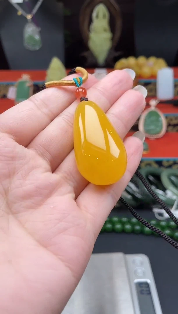 蜜蜡颈饰未镶嵌kh28